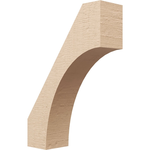 Ekena Millwork 5-inch W x 16-inch D x 22-inch H Westlake Rough Cedar Woodgrain TimberThane Knee Brace, Primed BRCUR05X16X22WTLRCPR - main